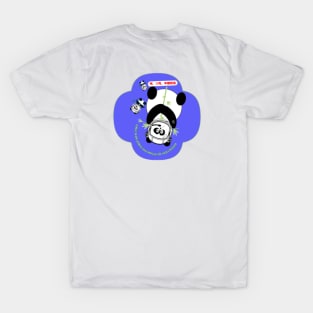 Cute Anime Pandas In Space (Blu) By Abby Anime(c) T-Shirt